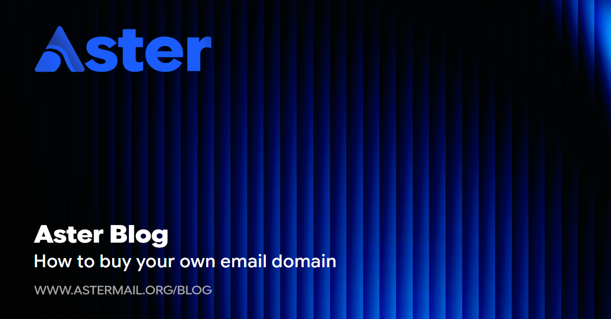 How to buy your own email domain