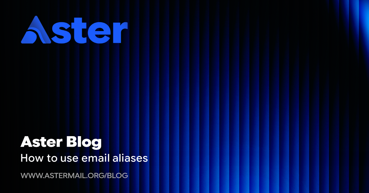 How to use email aliases